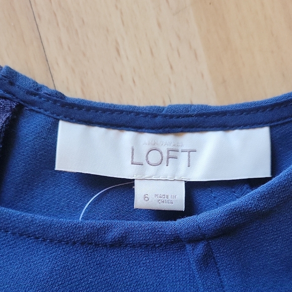 LOFT Blue Midi Dress - Picture 2 of 5